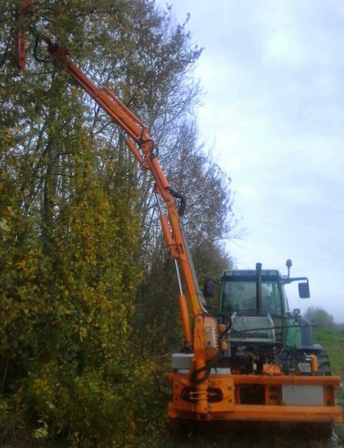 Große Baumsäge am Ausleger
